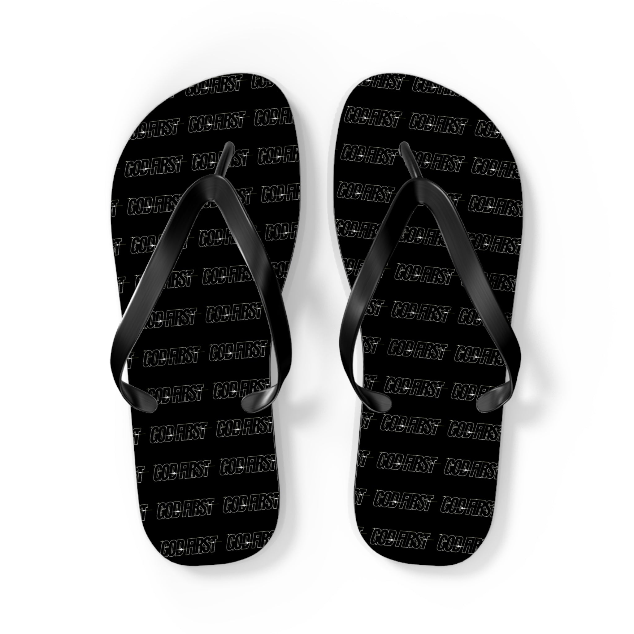 GOD FIRST Flip Flops