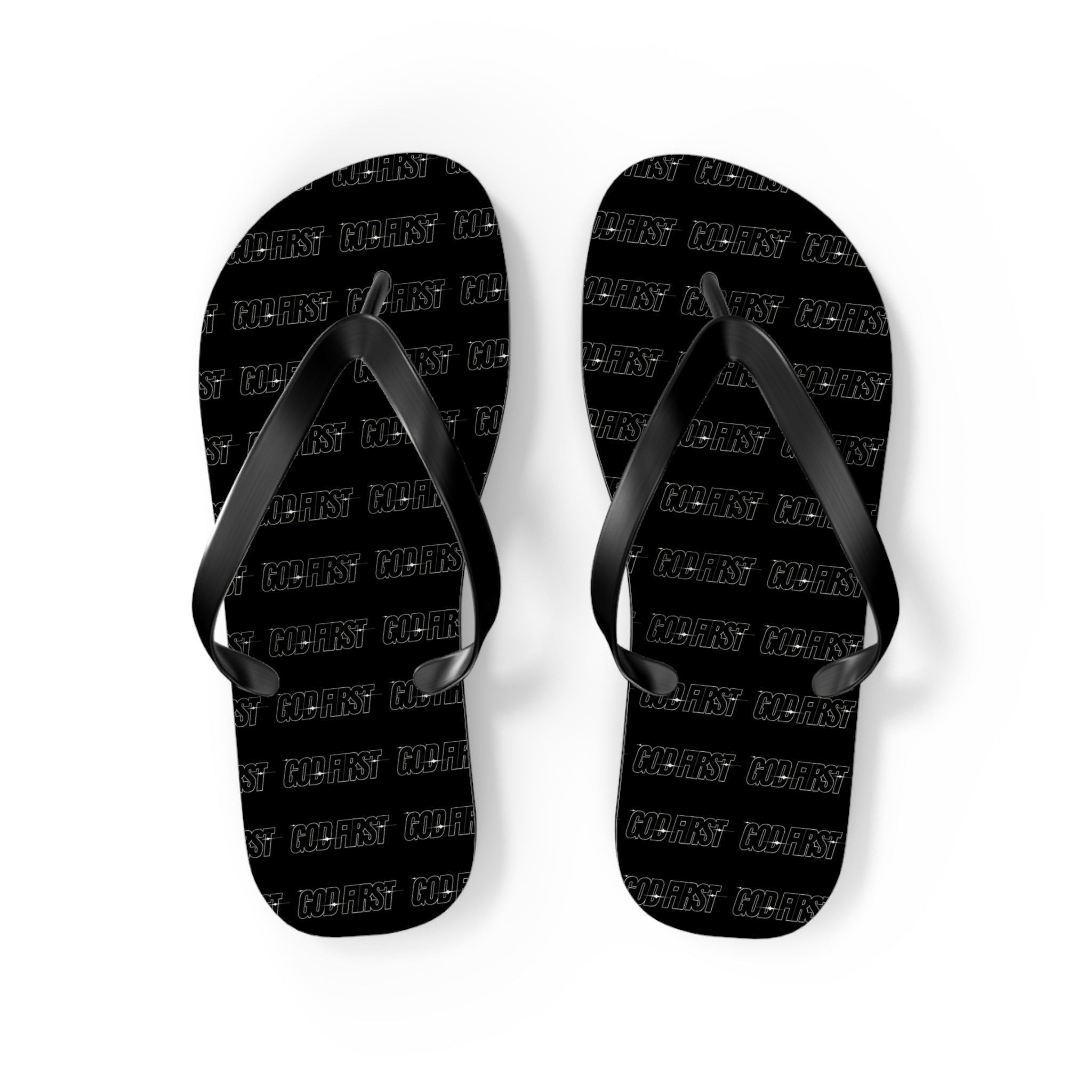 GOD FIRST Flip Flops